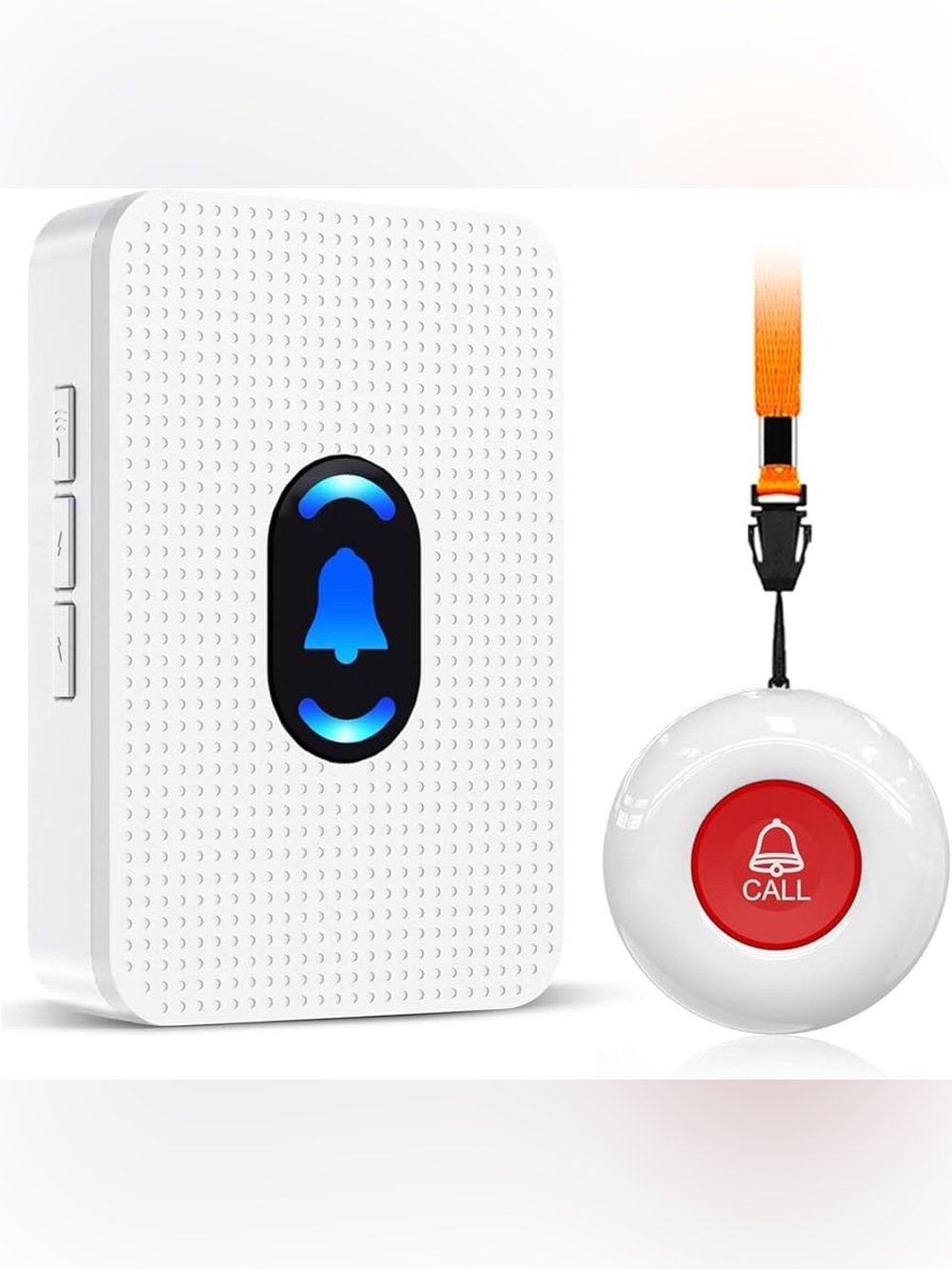 Caregiver Pager Wireless Call Button for Seniors, Disabled, & Elderly Fall Alert